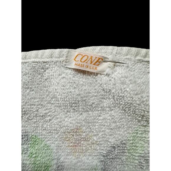 Vintage Ft Lauderdale Florida bird hibiscus small bath towel - Picture 4 of 7